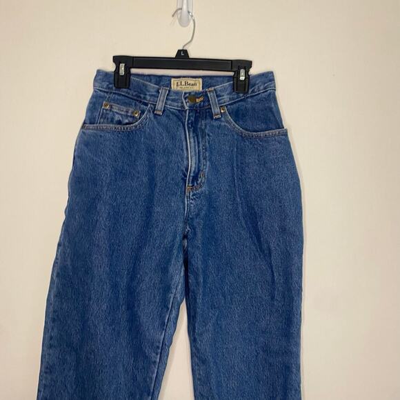 Women’s LLBean Insulated Blue Jeans Cabincore Western High Waisted Mom Relaxed 4 - Picture 2 of 16